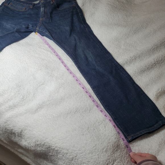 GAP 1969 Men's Slim Dark Wash Straight Boot Cut Jeans W 34 X 30 L - Picture 12 of 12